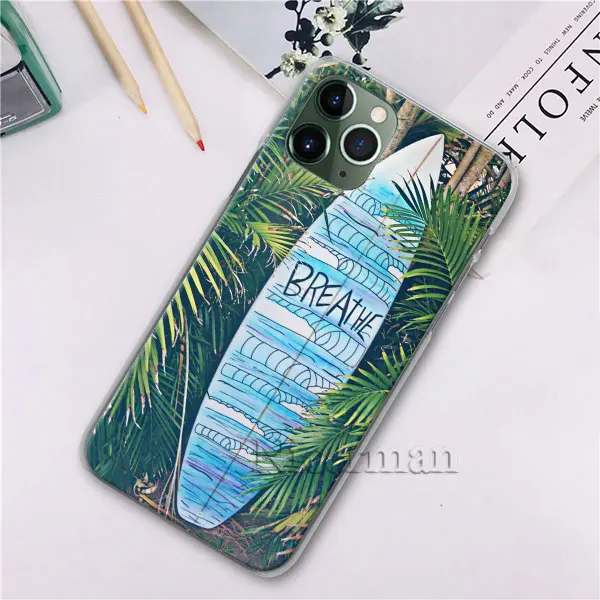 Летний Пляжный чехол для серфинга, телефона, чехол для Apple iPhone X XR XS 11 Pro Max 7 8 6 6s Plus 5 5S, Жесткий Чехол - Цвет: H11