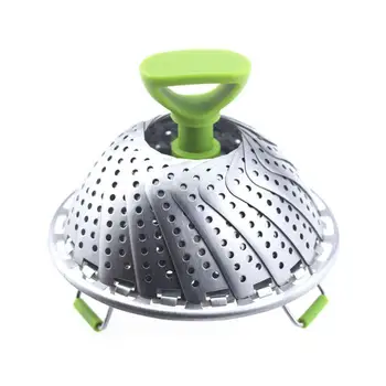 

Stainless Steel Folding Steamer Basket Stainless Steel Telescopic Steamer Steamer Steamed Vegetable Fish