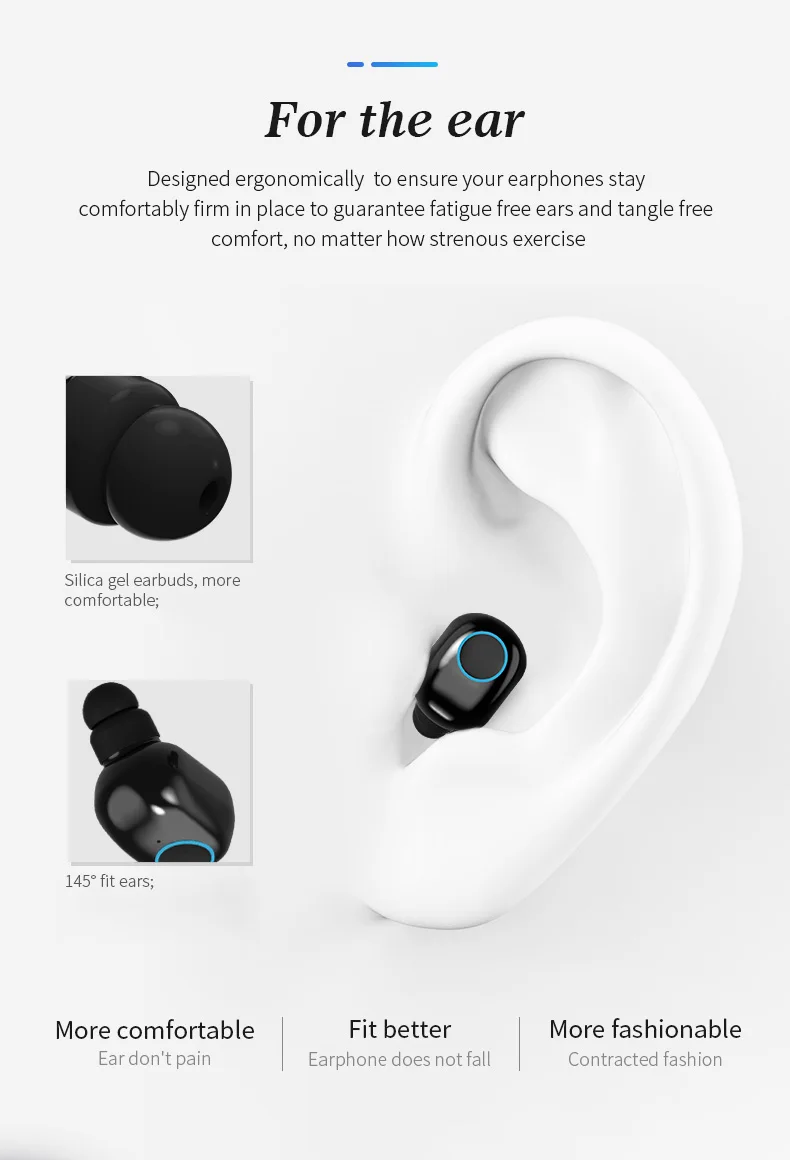 KYCXD TWS bluetooth 5,0 наушники 3D стерео беспроводные наушники с двойным микрофоном мини спортивные наушники