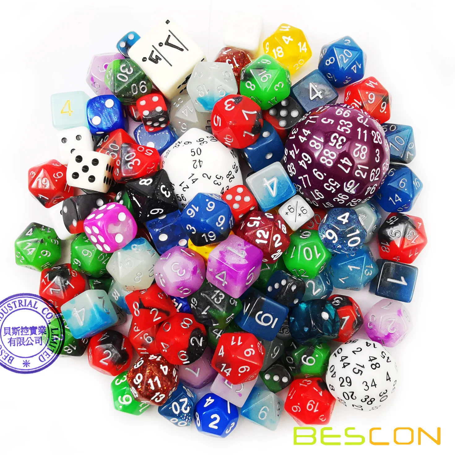 Bescon Big Better Rejects Dice Pack 100+, Second Dice Set 100pcs 3