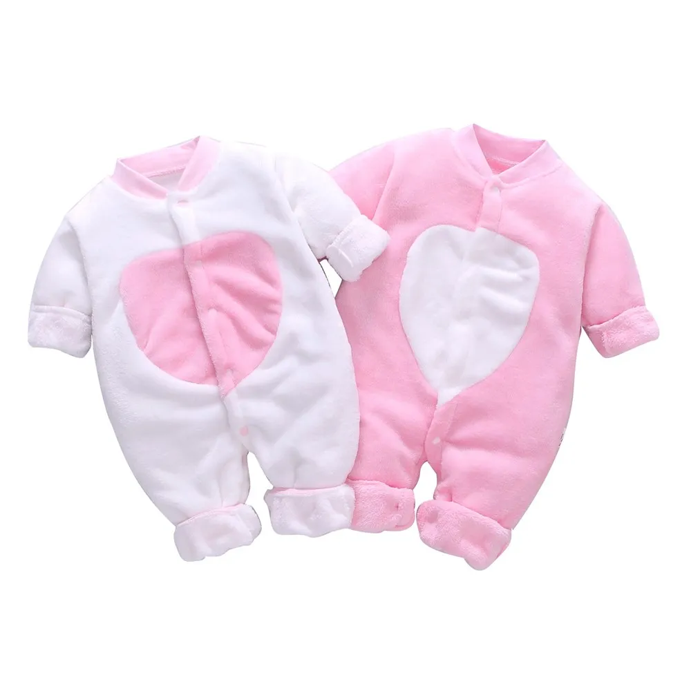 

2020New Baby Girls Crawling Jumpsuits Baby Coat Jacket For Autumn And Winter Crawling Clothes Flannel Baby Crawling Clothes