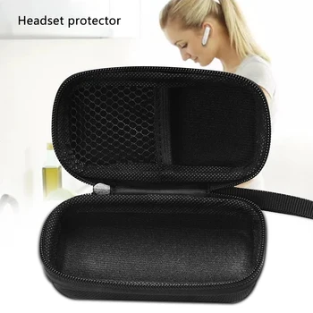 

Storage Case Zipper Protective Bag Shockproof Wear Resistant Black Carrying Pouch For SENNHEISER Momentum True Wireless Earphone