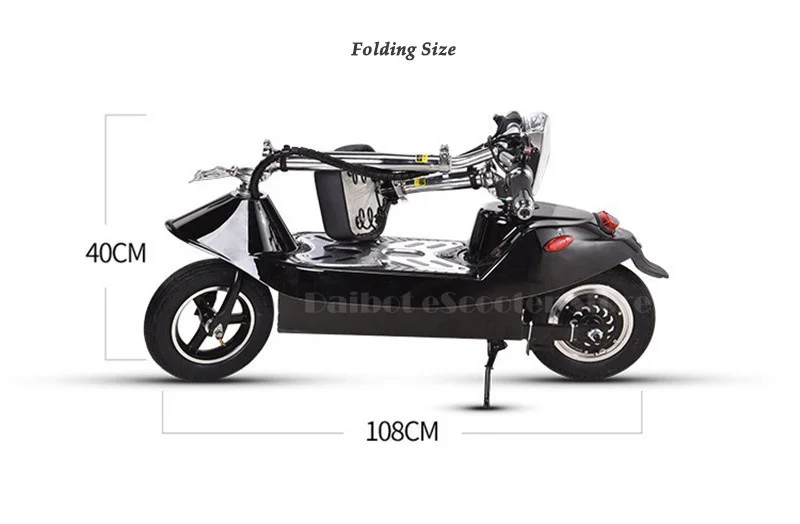 Daibot Electric Scooter 36V Two Wheel Electric Scooters 10 inch 350W Seat Portable Pink Folding Electric Bike For GirlWomen     (4)