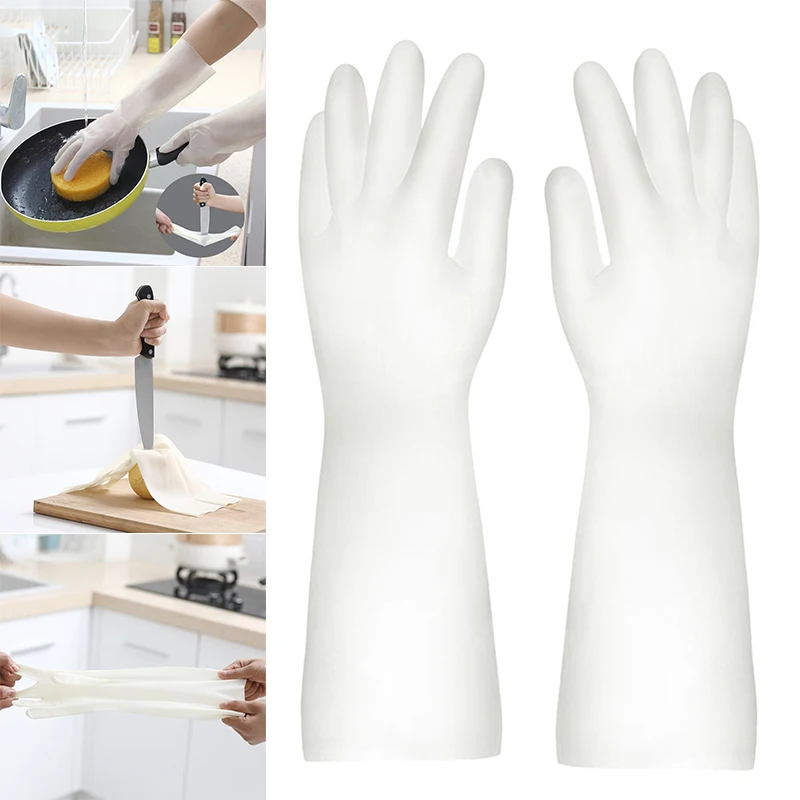 1 пара перчаток для мытья посуды, силиконовые перчатки без запаха, чистящие перчатки для домашней уборки THIN889