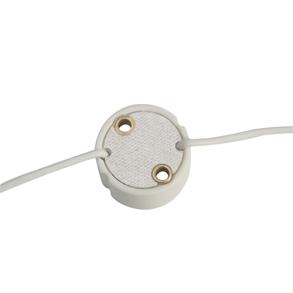 Lamp Holder 10pcs GU10 Ceramic Heat Resistant DIY Portable Stable Practical Accessories Random Color 250V 2A