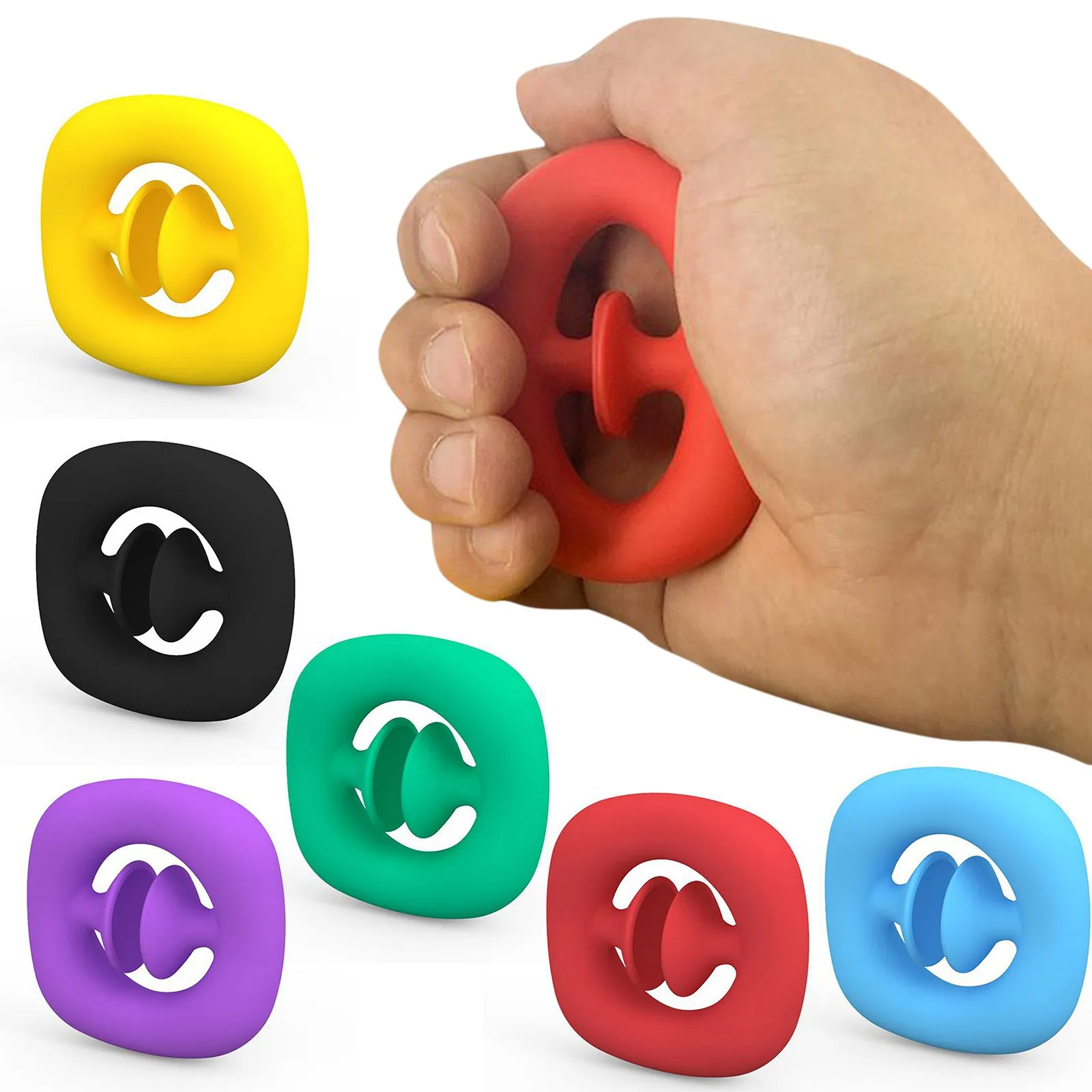 Juguete para aliviar el estrés para niños y adultos, juguete para aliviar el estrés, con agarre para las manos, 2 piezas