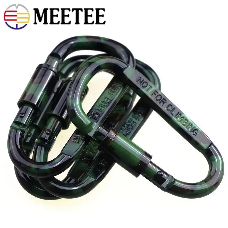 Meetee 4/10 шт. 8 # D образная Пряжка для альпинизма застежка с карабином из сплава