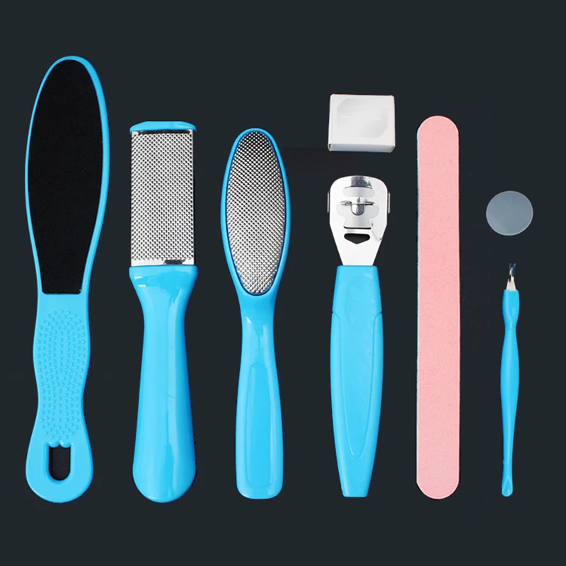 

8Pcs/Set Manicure Foot Care Pedicure Scissor Cuticle Grooming Utility DIY Tools Manicure Set Portable Pusher Nail Feet Tool