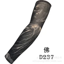 Guanyin нарукавник с татуировкой рукава татуировки руки, чтобы покрыть большой цветок рука открытый солнцезащитный козырек солнцестойкие УФ-защитные рукава