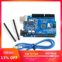 Высококачественный один Комплект UNO R3 CH340G + MEGA328P Чип 16 МГц для Arduino UNO R3 макетная плата + usb-кабель