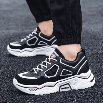 

2020 Hot Sale Non-Slip Breathable High Top Sneakers Men Lace Up Running Sport Casual Shoes Men Tenis Summer Zapatillas Hombre