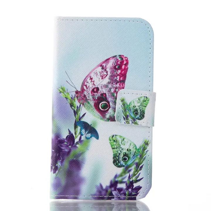 Кожаный чехол-книжка чехол для samsung Galaxy A5 A8 S9 S8 плюс S7 S6 край Note8 J3 J5 J7 A3 A5 Fundas с откидной крышкой D04Z - Цвет: Lavender Butterfly