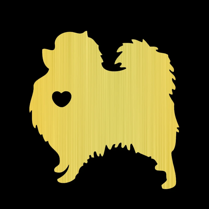 S51069 Various Sizes/Colors Car Stickers Vinyl DecalI Love My Pomeranian Dog Motorcycle Decorative Accessories Waterproof