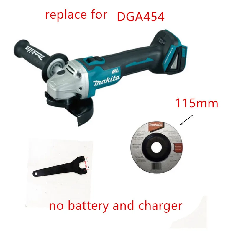 MAKITA бесщеточный 18V LXT DGA454 DGA454Z DGA454RFE Максимальный диаметр колеса 115 мм Угловая