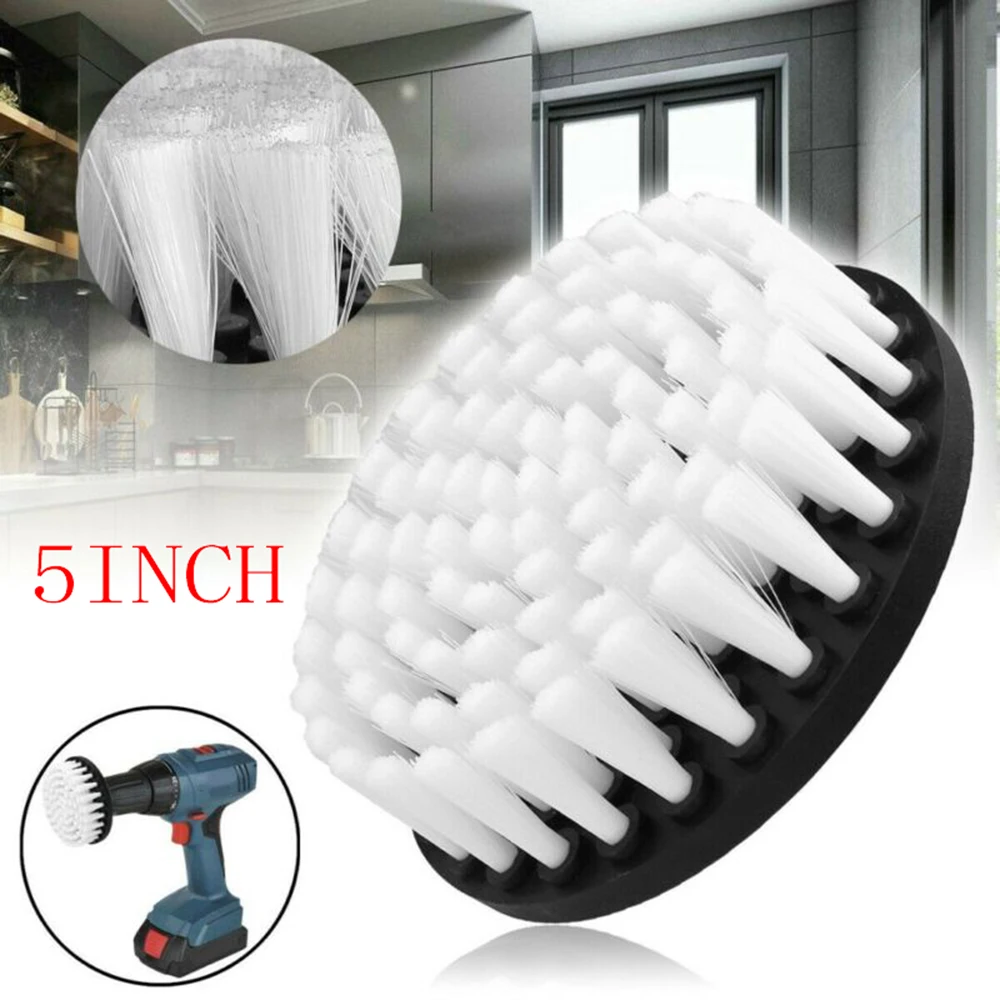 Electric Soft Drill Brush Cleaner Kit For Cleaning Carpet Leather Glass