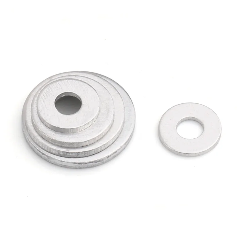 Aluminum Washers Gasket Thickness M5 M6 M8 M10 M12 M14 M16 M18 M20 M22 M24 Flat Metal Washer Gasket Aluminum Sealing Rings