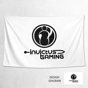

LoL Esports Team IG Invictus Gaming Gamer Large Size Dormitory Carpet Decorative Background Tapestry Printing Decoration Cloth