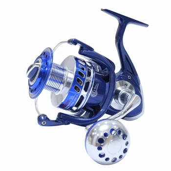 

K8356 All Metal Fishing Spinning Reels 4.7:1 4000-8000 30KG Power Drag Saltiga Heavy Duty Sea Fishing Boat Fishing Jigging Reel