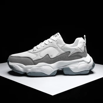 

New Men's Fashion casual shoes Non-slip Trend Breathable Men Running Shoes Comfortable Lace-up Walking Jogging Shoes