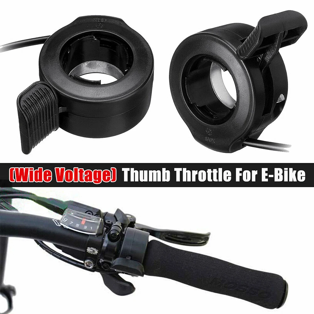 

Universal Electric Bike Speed Control Thumb Throttle Left/Right 12~80V 3 Wires
