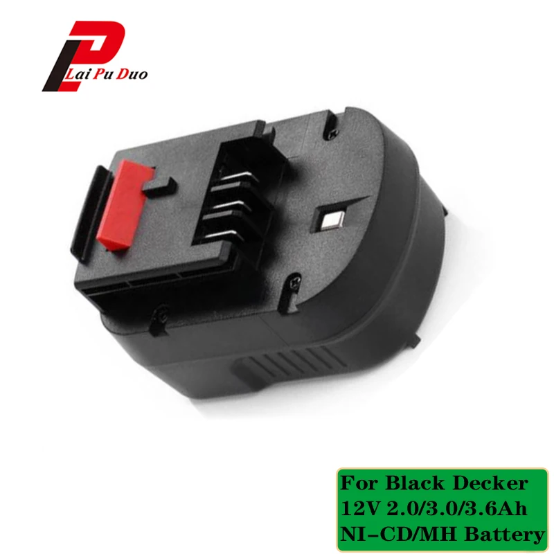 A12 для черный Decker2.0 3 0 3.6Ah 12V Ni-CD сменный никель-металлогидридный аккумулятор