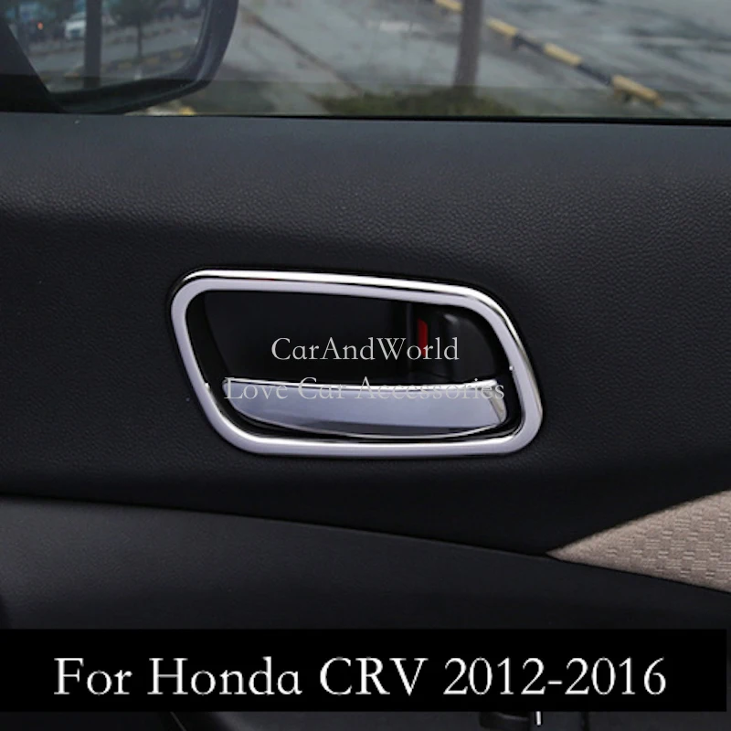 Для Honda CR-V CRV 2012- внутренняя дверная ручка из нержавеющей стали держатель для миски крышка отделка рамы автомобиля Стайлинг молдинг аксессуар
