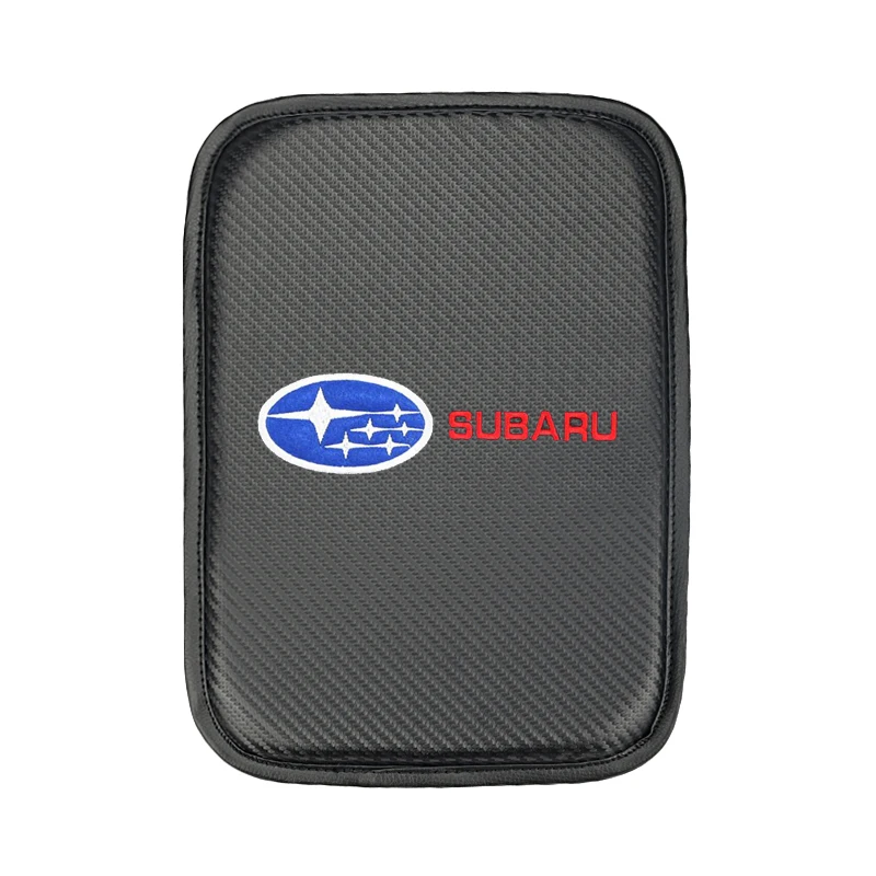 1PCS Car Armrest Pad Covers Auto Seat Armrests Storage Protection Cushion for Subaru Impreza Forester Tribeca XV BRZ accessories