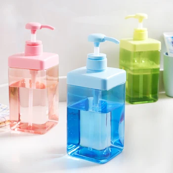 

800ml Large Capacity Transparent Liquid Soap Dispensers Pump Bathroom Shower Shampoo Bottle Home Hand Sanitizer Container