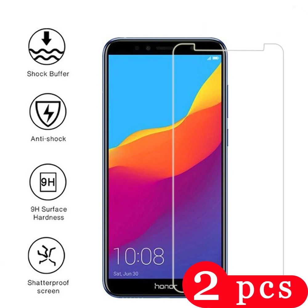 2 шт. для huawei y5 lite y6 y7 prime pro 2019 2018 закаленное стекло Защита экрана телефона защитная