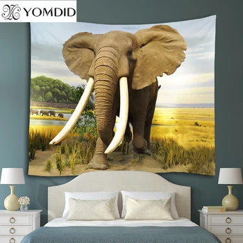 

Elephant Tapestry animal wall hanging Tapestries Home Decorative Mandala Lion parrot Indian Boho Beach towel Blanket Tablecloth