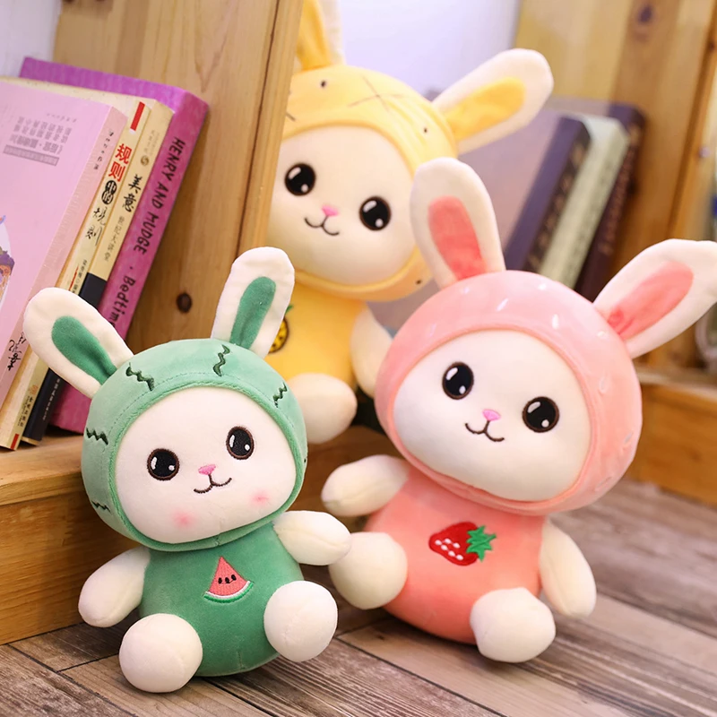Лидер продаж Новинка 1 шт. 23/Вт 30 Вт 40 см мультик Kawaii фруктовый кролик плюшевые