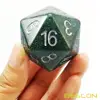 Bescon Jumbo Glowing D20 38MM, Big Size 20 Sides Dice 1.5 inch, Big 20 Faces Cube in Various Solid, Glitter, Glowing Colors 5