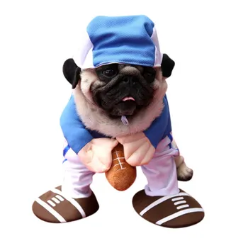 

Halloween Cosplay Costumes For Cats Dogs Funny Baseball Uniform Durable Cute Clothes Polyester Cotton Coat