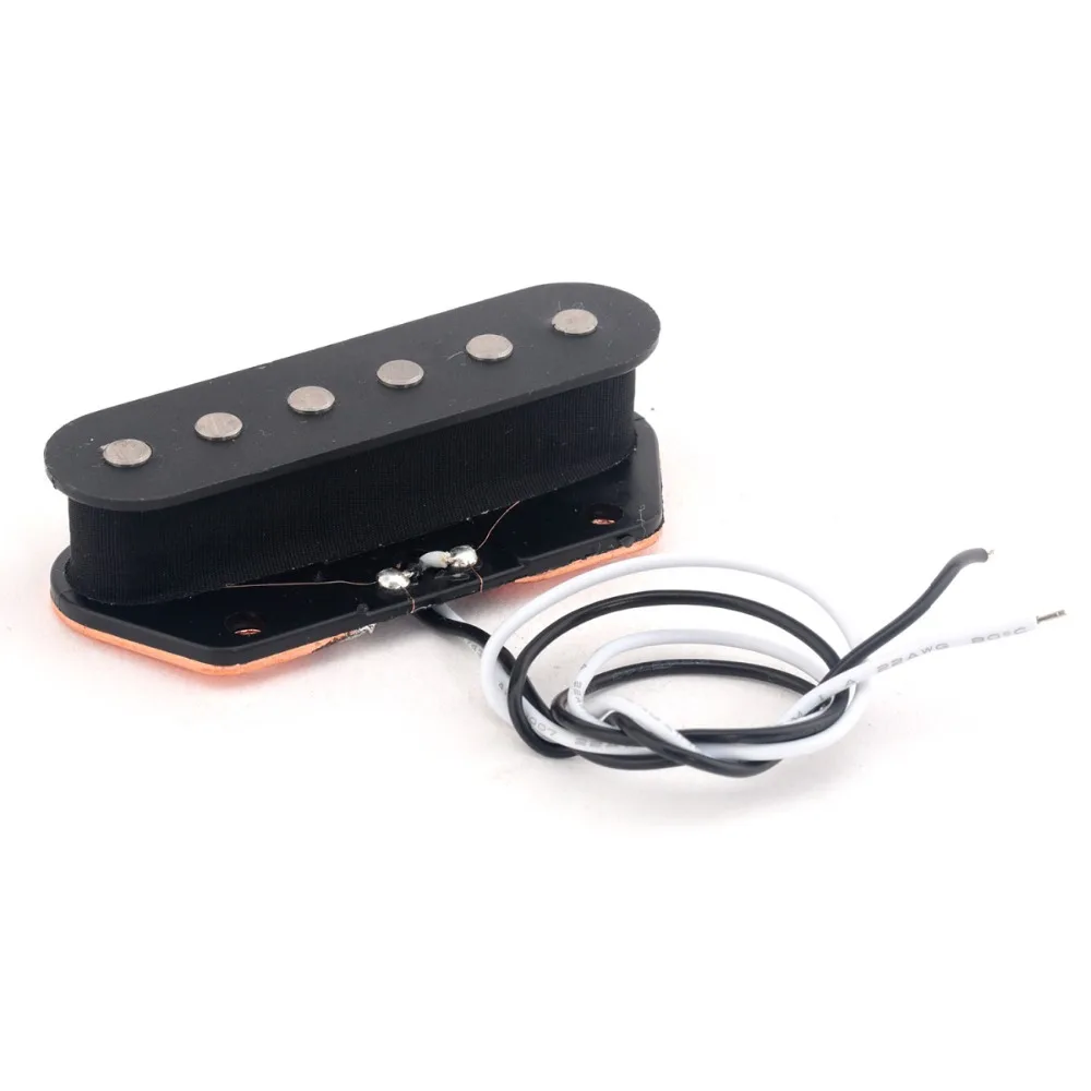 Musiclily Pro 54 мм Alnico 5 одной катушки Пикап для Telecaster Теле Стиль гитары мост, черный