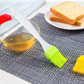 

1pc Kitchen Gadgets Silicone Pastry Brush Wash Pot BBQ Grill Heat Resistant Oil Brush For Cake Bread Butter Cooker Tools