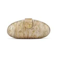 Абрикосовый полумесяц акриловый клатч кошелек бумажник женская сумка для путешествий пляжная летняя модная женская вечерняя акриловая сумка Прямая поставка