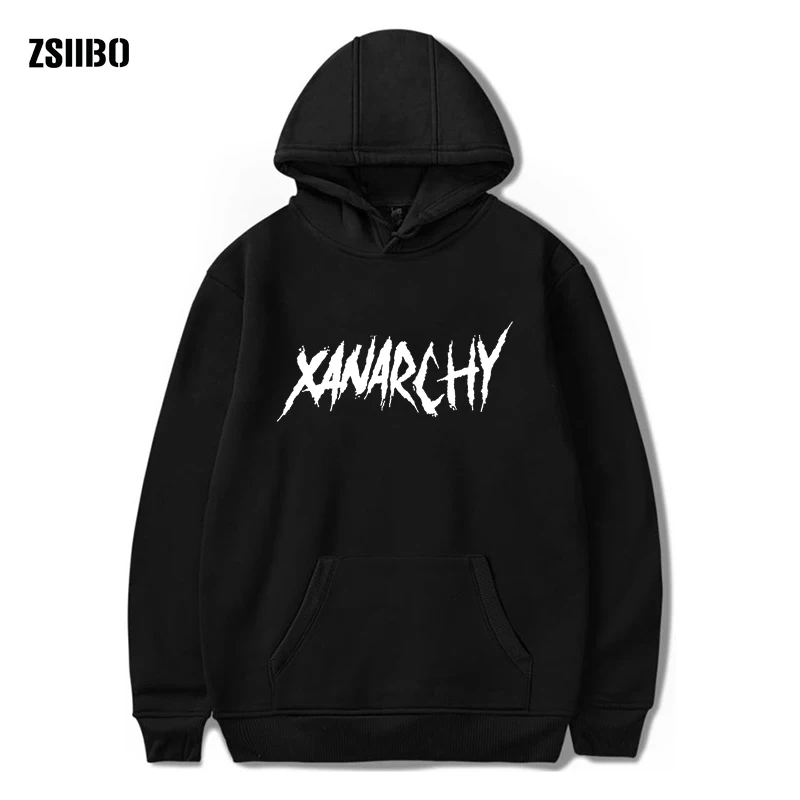 Толстовка Lil xan xанархий для мужчин и женщин свитшот пуловер в стиле хип хоп модная