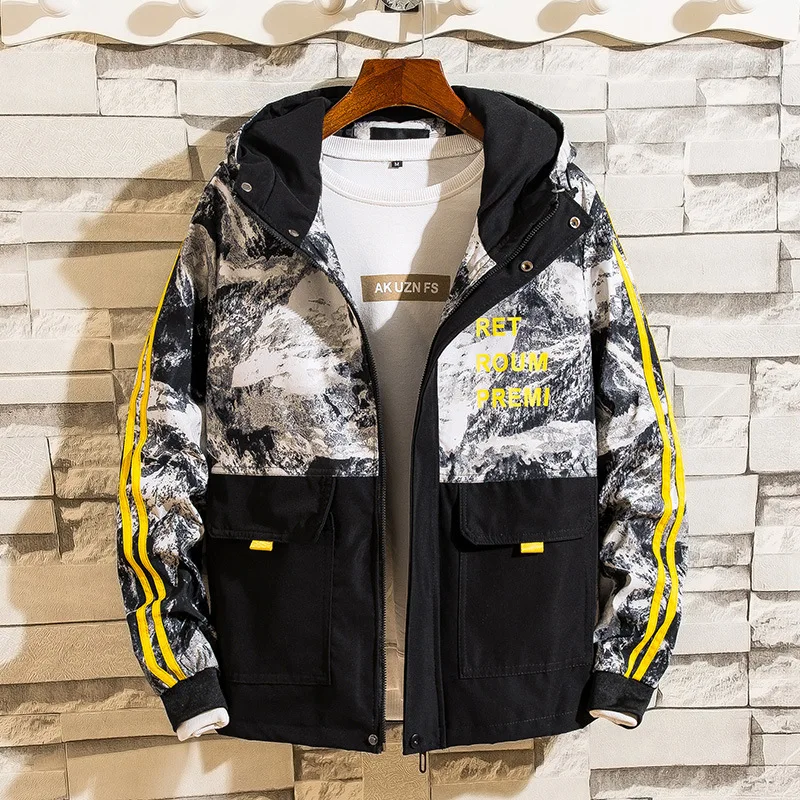 

New Style Workwear Hooded Coat Japanese-style Men's 2019 Spring And Autumn New Style Teenager Trench Coat Short Trend Jacket