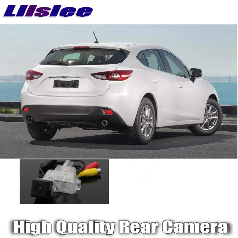 LiisLee Car Reversing image Camera For Mazda 3 Axela Hatchback 2013~2019 Night Vision HD WaterProof  Rear View back Up CAM fhtf