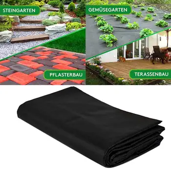 

200x500cm Agriculture Ground Cover Weed Control Greenhouse Home Garden Solid With Nails Rectangle HDPE Driveway Lane Film