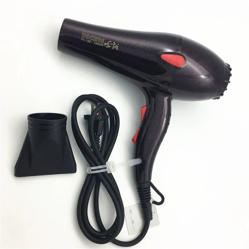 

POCHOS.Professional AC motor Hair Dryer.1800W.1.6 meters line.Gift :Conversion Adaptor