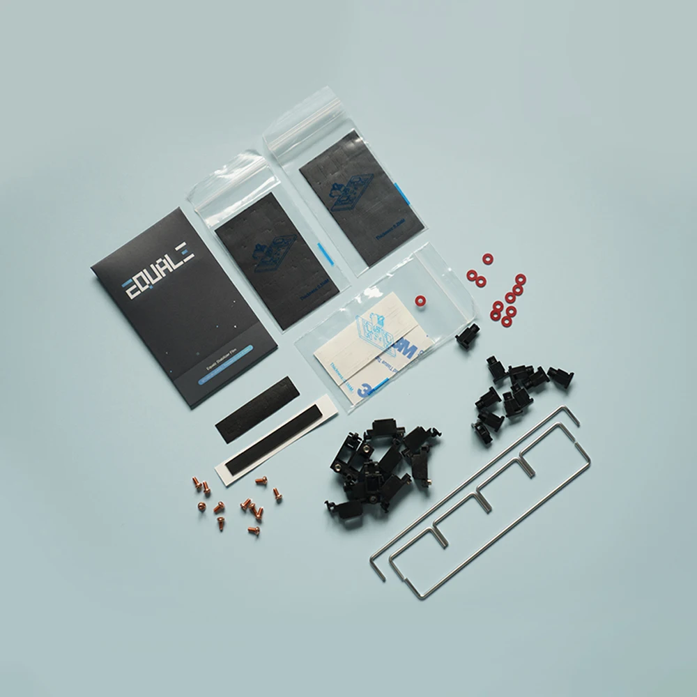 Estabilizadores para Teclado Mecânico Preto Azul Escuro Cinza Branco Prata Ouro Fio de Aço Personalizar Gamer v3 Equalz-c3 - Imagem 6