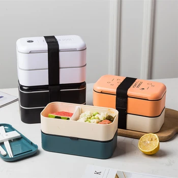 

Lunch Box Eco Friendly Food Container Bento Microwave Heated Lunch Box For Kids Health Food Box Lunchbox Meal Prep Containers