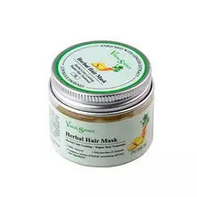 Необычная травяная маска для волос с фиксацией цвета Глубокое восстановление Питательный кондиционер для волос лечение