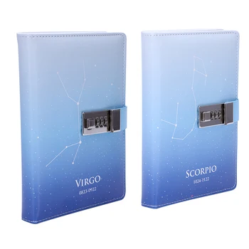 

PU Creative Cute Password Lock Notebook Personal Travel Diary