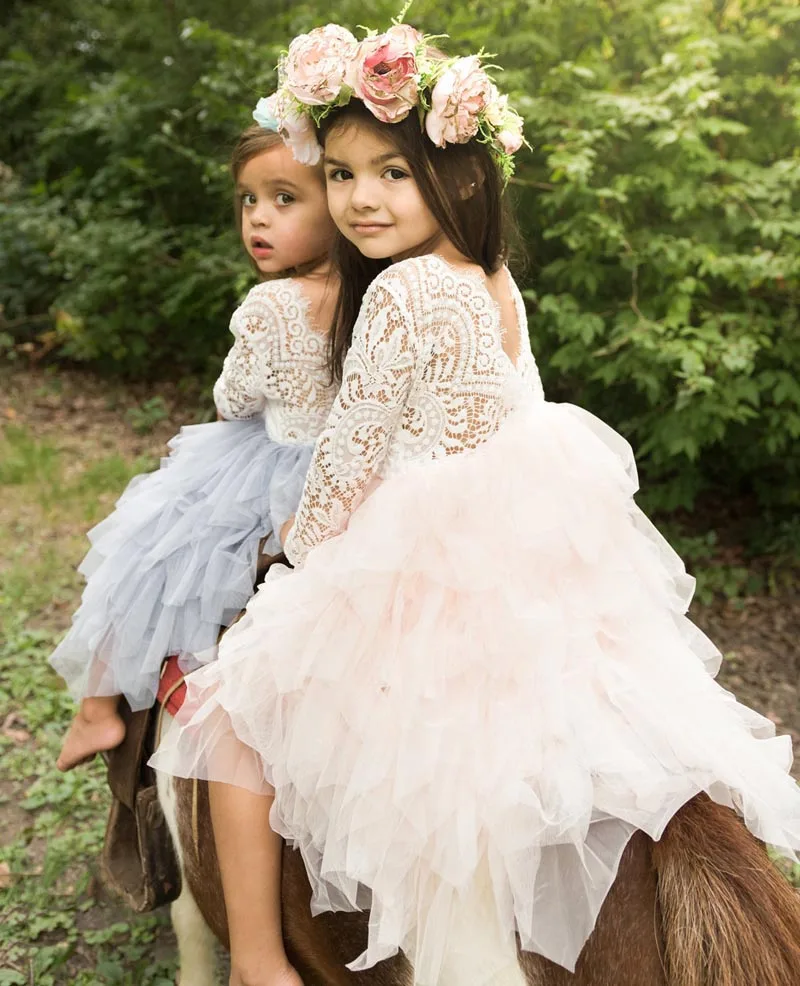 Платье для церемоний для маленьких девочек Одежда для маленьких детей Детские платья-пачки для девочек Одежда для свадебной вечеринки vestidos robe Fille