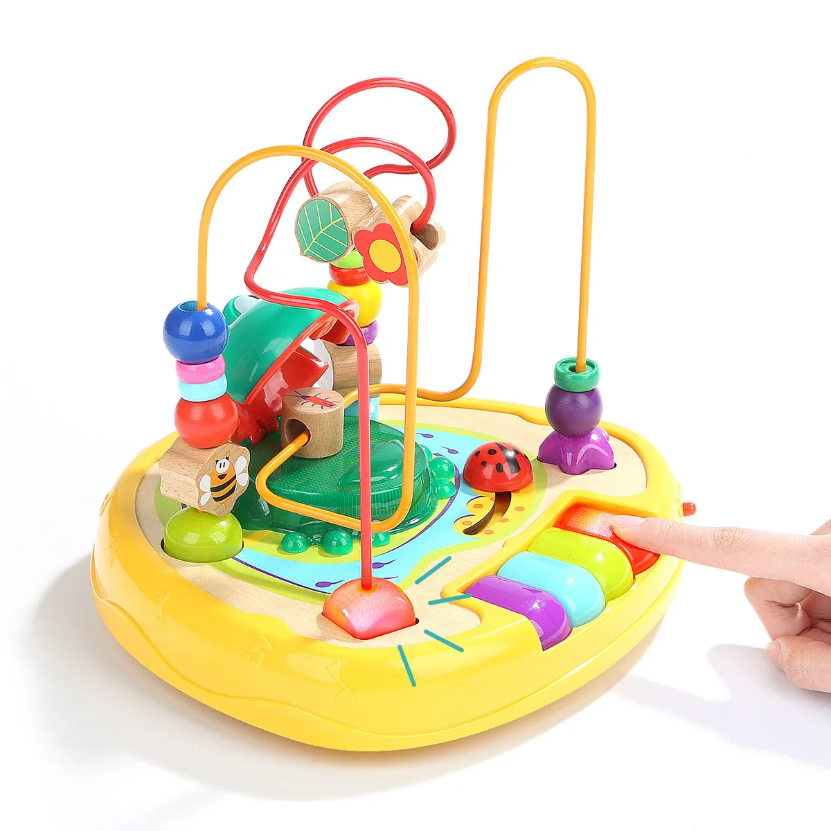 

TOPBRIGHT Frog Music Bead-stringing Toy Baby Educational Toy Aged 1-2 Years Male Baby Toy One Year Old Baby Toy