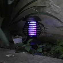 Светодиодный светильник садовый ночной Светильник Солнечный светодиодный светильник для уничтожения комаров модный солнечный светильник освещения комаров убийца