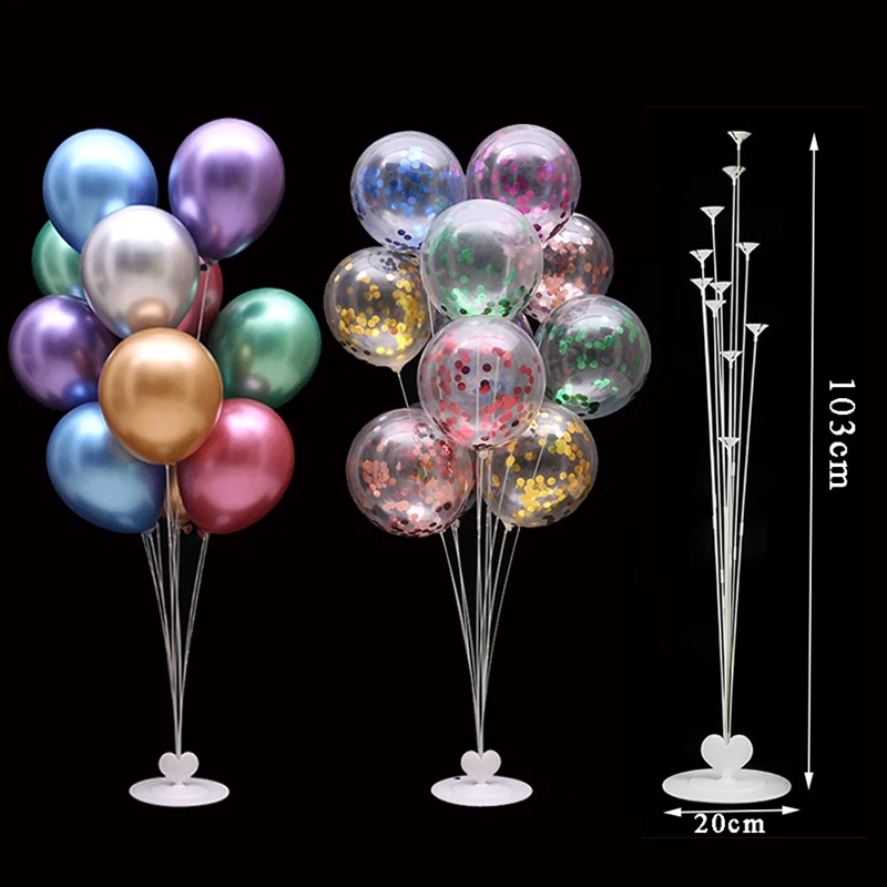 7 11 19tubes Support De Ballon Colonne Ballons Support Baton Ballons Anniversaire Decorations De Fete De Mariage De Noel Fournitures De Decoration Aliexpress