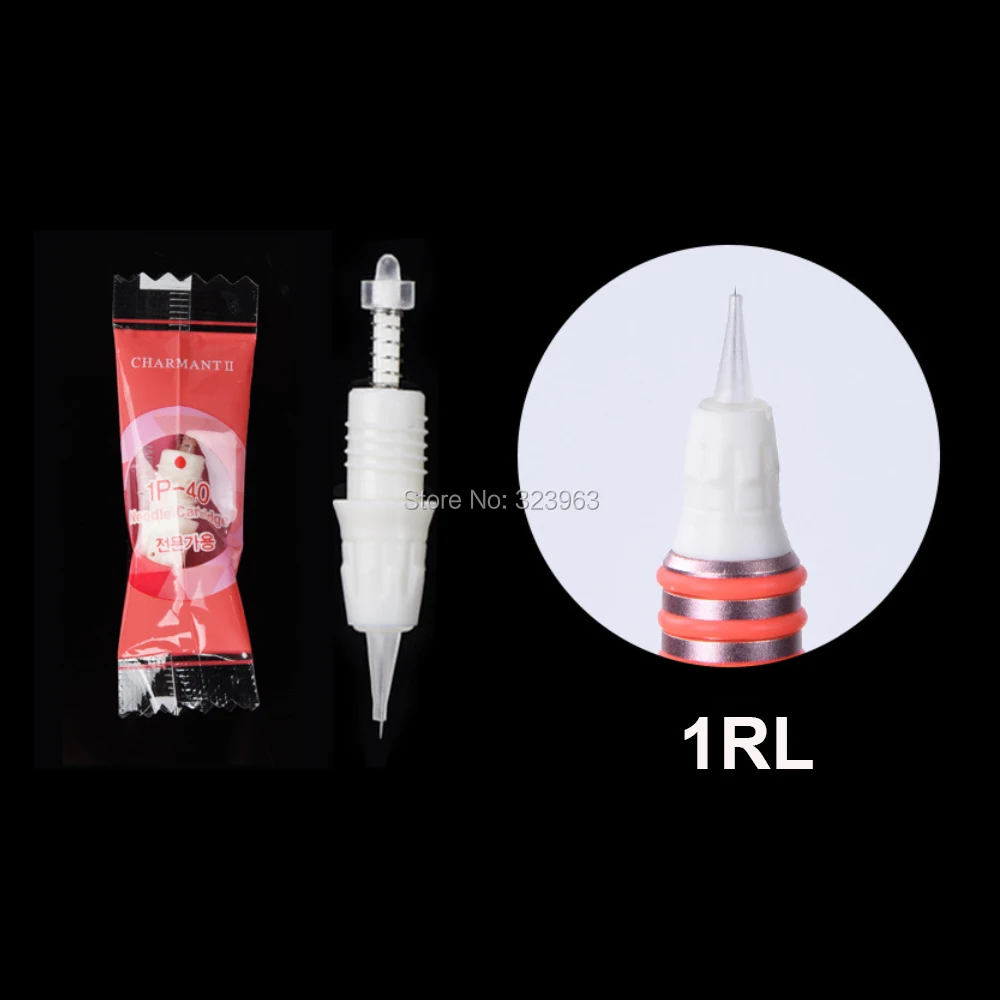 50pcs Cartridge Tattoo Needles 1RL 3RL 5RL 5F 7F for Charmant Permanent Makeup Machine Charme Premium Needle for Eyebrow Lip